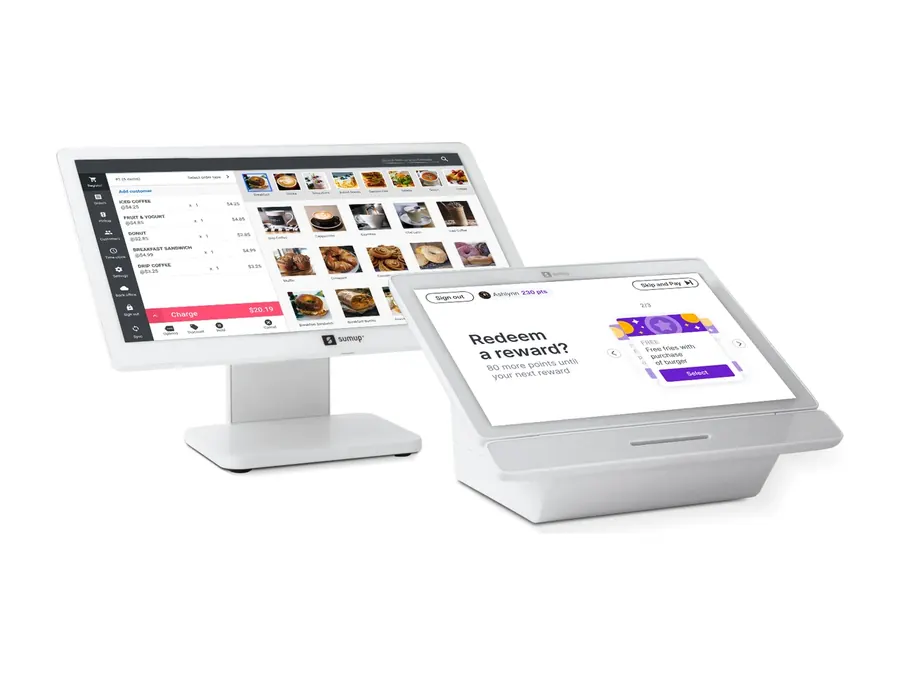 SumUp point of sale with customer display