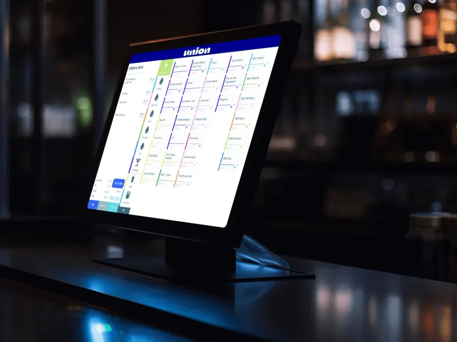 Union point of sale system at a bar
