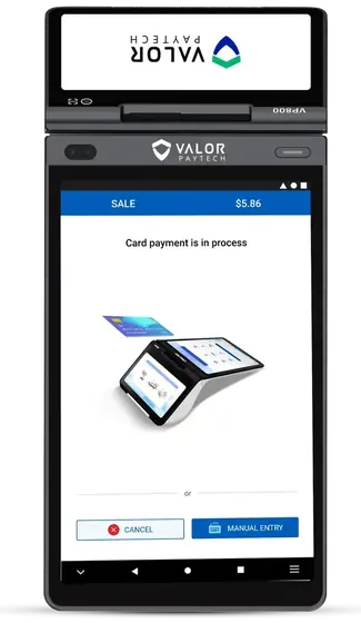 Valor VP800 dual display POS terminal
